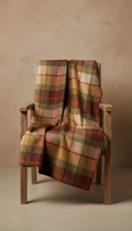 Classic Plaid Wool Throw Blanket